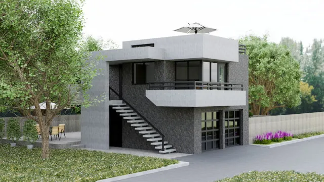 Ideas for Two-Story House Designs with Front Stairs