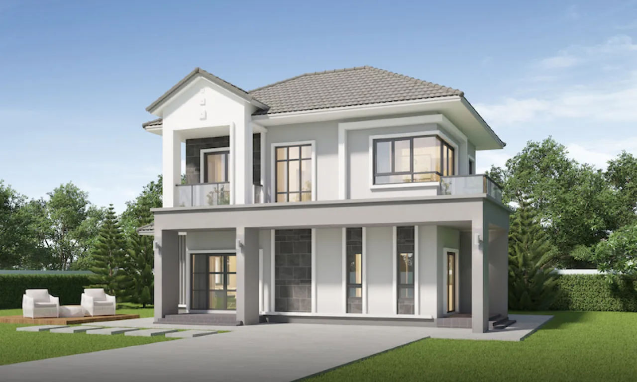desain rumah minimalis 2 lantai 2-Story Minimalist House design