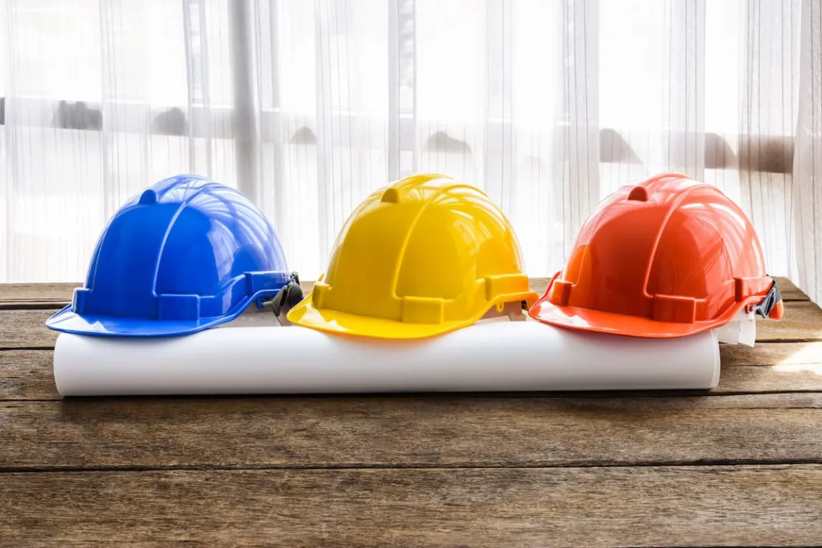 Construction Helmet Colors